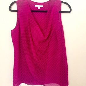 CAbi pink brilliant blouse size small